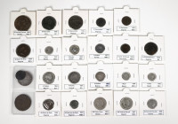 Lot of 24 different coins of Isabella II, 12 copper and 12 silver. TO EXAMINE. F/Almost VF. Est...200,00. 


 SPANISH DESCRIPTION: Lote de 24 moned...