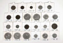 Lot of 23 different coins from Provisional Government to Alfonso XII. 7 copper of 16 silver. TO EXAMINE. F/Almost VF. Est...200,00. 


 SPANISH DES...