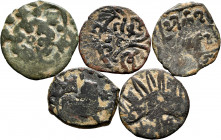 Lot of 5 Mongolian coins. Felus of the 13th century. Ae. TO EXAMINE. Choice F/VF. Est...40,00. 


 SPANISH DESCRIPTION: Lote de 5 monedas de Mongol...