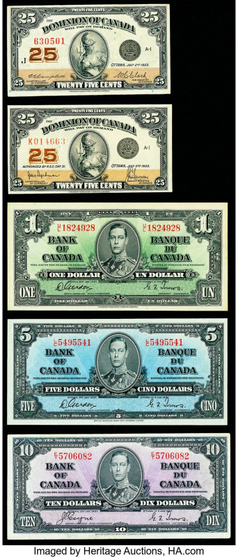 Canada Group Lot of 5 Examples Very Fine-Extremely Fine. 

HID09801242017

© 202...