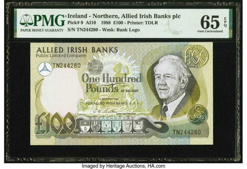 Ireland - Northern Allied Irish Banks Public Limited Company 100 Pounds 1988 Pic...