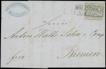 Markenausgaben
Braunschweig
1852, 2 Silbergroschen blau, farbfrisches Luxusstück mit sauber und gerade aufgesetztem Ra2 „HOLZMINDEN“ auf vollständig...