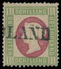 Markenausgaben
Helgoland
1873, 1 1/2 Schilling gezähnt, farbfrisch jedoch verschiedene Mängel, mit sauber und gerade aufgesetztem L1 "HELGOLAND". Be...