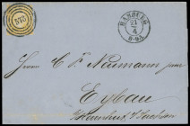 Markenausgaben
Preussen
1858, 3 Silbergroschen gegitterter Grund, in wirklich extremer hellgelber Nuance, allseits noch voll- bis breitrandig geschn...