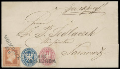 Markenausgaben
Preussen
1859, 6 Pfennige ohne Wasserzeichen, zusammen mit Wappenausgabe 1 Silbergroschen rosa und 2 Silbergroschen in guter Farbe pr...