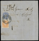 Markenausgaben
Preussen
1867, 6 Kreuzer preußischblau und 2 Kreuzer orange, zwei Kabinettstücke mit sauberem K1 „FRIEDRICHSDORF 18 7“ auf großem Tei...