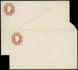 Ganzsachen
Preussen
(1857), 4 Silbergroschen-Oktogone, hochinteressantes Ensemble mit vier verschiedenen der berühmten Fouré-Fälschungen im kleinen ...
