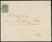 Markenausgaben
Sachsen
1851, 3 Pfennige geschnitten, spätere Auflage, farbfrisch und allseits gleichmäßig weißrandig geschnitten, mit sauber, gerade...