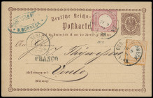 Brustschilde
Deutsches Reich
1872, Großer Brustschild: 1/2 Groschen orange und 1 Groschen karmin, beide farbfrisch, ein Zahn minimal geschürft, mit ...