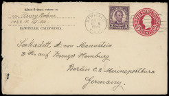 Brief
Deutsche Marine - Schiffspost
1926, Brief aus den Vereinigten Staaten von Amerika an den "Seekadett A. von Mannstein, z.Z. auf Kreuzer Hamburg...