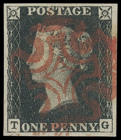 Großbritanien
Europa
1840, One Penny Black, allseits breitrandiges Luxusstück ...