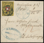 Schweizerische Bundespost
Europa
1850, Rayon II: 10 Rappen schwarz/gelb/rot, farbfrisches rechtes Randstück (mit meist vollständigen Schnittlinien a...
