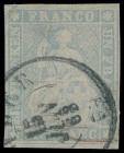 Schweizerische Bundespost
Europa
1863, 1 Franken Strubel auf Seidenpapier, sauber gestempelt, aber repariert. Seltene Marke. Geprüft Walter Abt BPP ...