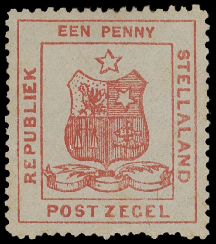 Stellaland
Britisch Commonwealth
1884, Een Penny Wappen mit Stern rot, farbfri...
