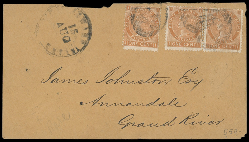 Prinz Edward Island
Britisch Commonwealth
1 Cent braunorange, drei farbfrische...