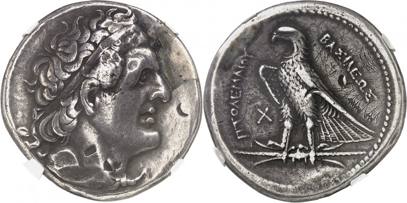 Royaume lagide, Ptolémée Ier (305-285 av J-C). Octodrachme c.294 av. J.-C., Alex...