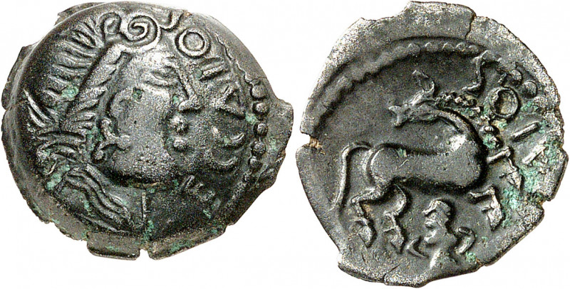 Parisii (fin des années 50 av. J.-C. et période pré-augustéenne). Bronze classe ...