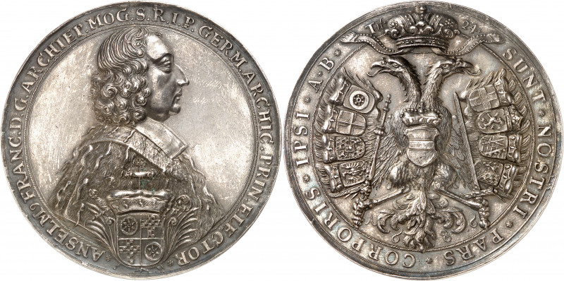 Mayence (archevêché de), Anselm Franz von Ingelheim (1679-1694). Médaille pour l...