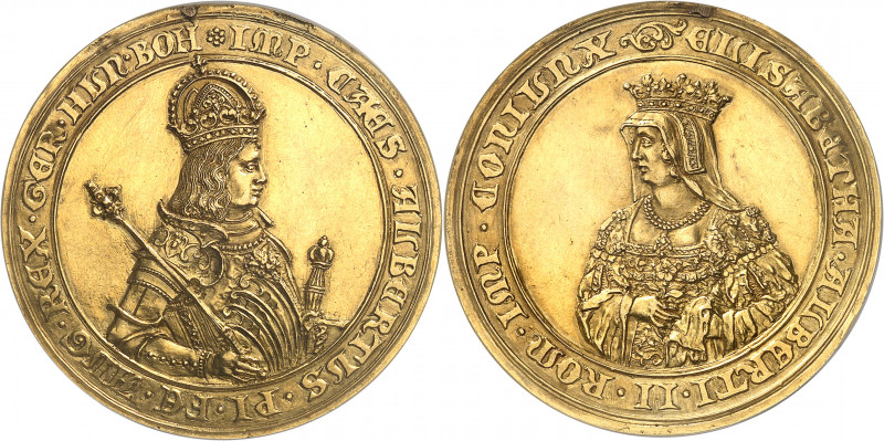 Saint-Empire romain (962-1806). Médaille d’or, dite médaille juive de Prague (Pr...