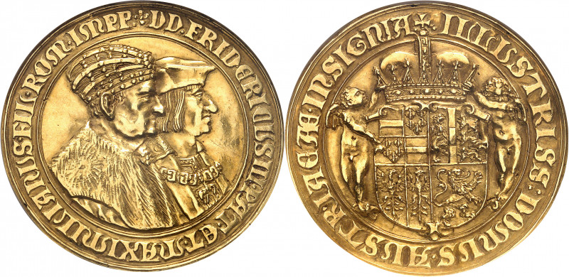 Saint-Empire romain (962-1806). Médaille d’or, dite médaille juive de Prague (Pr...