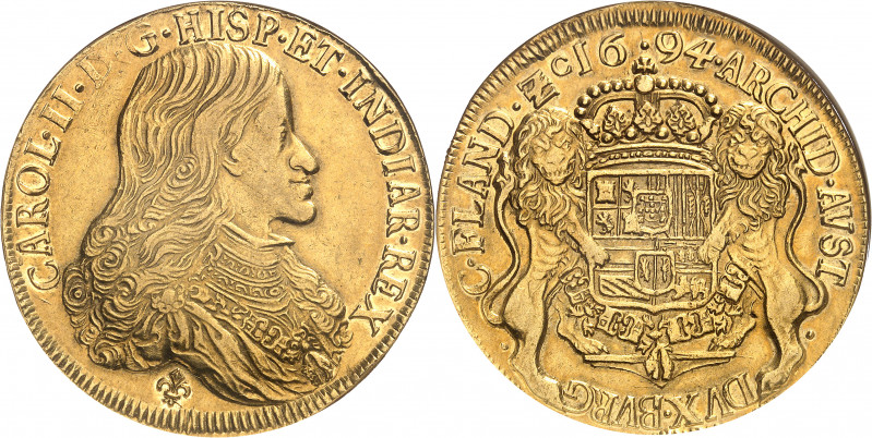 Flandres (comté de), Charles II (1665-1700). 8 souverains 1694, Bruges.
Av. CAR...