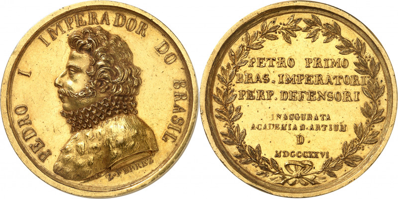 Pierre Ier (1822-1831). Médaille, inauguration de l’Académie Impériale des Beaux...