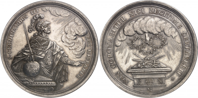 Ferdinand VI (1746-1759). Médaille, Deuxième prix de première classe de l'Académ...