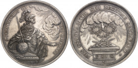 Ferdinand VI (1746-1759). Médaille, Deuxième prix de première classe de l'Académie de San Fernando 1753, Madrid.
Av. S. FERDINANDUS III - REX HISPANÆ...