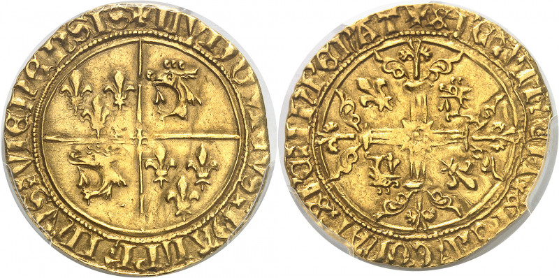 Dauphiné, Viennois (dauphins du), Louis (XI) (1440-1456). Écu d’or, 1ère émissio...