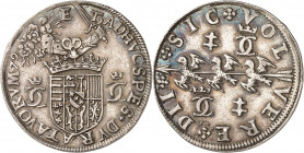Lorraine (duché de), Charles III (1545-1608). Jeton 1579, Nancy.
Av. E-T AD HVC SPES+ DVRAT AVORVM (date). Écu couronné et surmonté d’une dextre sort...