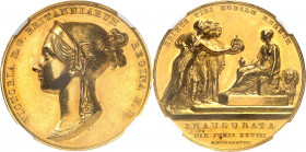 Victoria (1837-1901). Médaille pour le couronnement de la Reine 1838, Londres.
Av. VICTORIA D. G. BRITANNIARUM REGINA F. D. Tête diadémée à gauche, s...