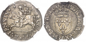 Louis XII (1498-1514). Cavallotto 1er type ND (1508-1512), Asti.
Av. + LV. D: G. FRAN. REX. MLI. D. AC. AST. DN. Écu de France couronné. Rv. S* SECON...