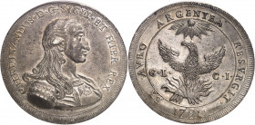 Sicile, Ferdinand IV (1759-1816). Once de 30 tari 1791, GL-CI, Palerme.
Av. FERDINANDVS. D. G. SICIL. ET. HIER. REX. Buste cuirassé à droite. Rv. EX....