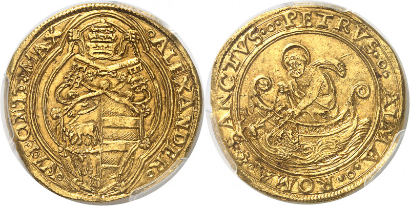 Vatican, Alexandre VI 1492-1503). Doppio fiorino (double florin) ND (1492-1503),...
