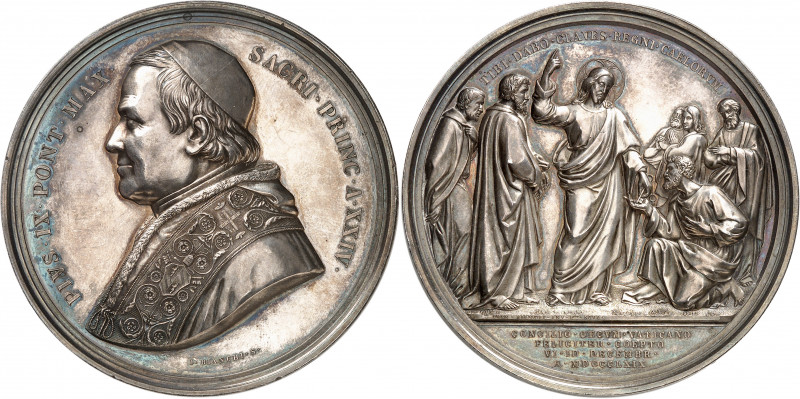 Vatican, Pie IX (1846-1878). Médaille pour l’ouverture du Concile du Vatican, pa...