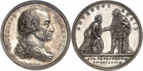 Savoie-Sardaigne, Victor-Emmanuel Ier (1814-1821). Médaille, retour de Victor-Emmanuel à Turin 1814, Turin.
Av. VICTORIVS - EMMANVEL. Buste drapé à d...