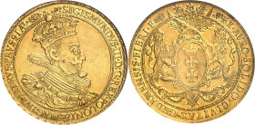 Sigismond III Vasa (1587-1632). Multiple de 5 ducats 1614, Gdansk.
Av. SIGISMVNDVS. III. D: G: REX. POLONIÆ. MAG: DVX. LIT: RVS: PRVSSIÆ. Buste couro...