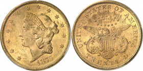 République fédérale des États-Unis d’Amérique (1776-à nos jours). 20 dollars Liberty 1875, S, San Francisco.
Av. ************* Tête de la Liberté à g...