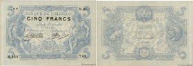Country : ALGERIA 
Face Value : 5 Francs  
Date : 10 avril 1916 
Period/Province/Bank : Banque de l'Algérie 
Catalogue reference : P.71a 
Alphabet - s...