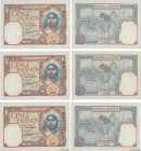 Country : ALGERIA 
Face Value : 5 Francs Consécutifs 
Date : 09 juin 1933 
Period/Province/Bank : Banque de l'Algérie 
Catalogue reference : P.77a 
Ad...