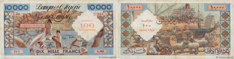 Country : ALGERIA 
Face Value : 100 Nouveaux Francs sur 10000 Francs  
Date : 12...