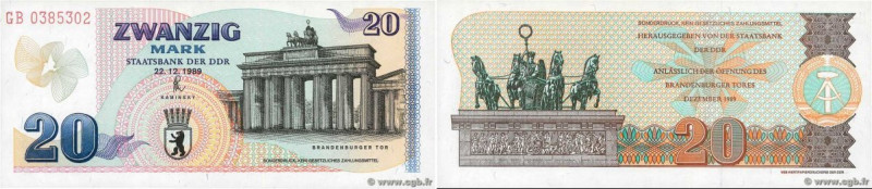 Country : GERMAN DEMOCRATIC REPUBLIC 
Face Value : 20 Mark Non émis 
Date : 22 d...