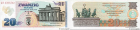 Country : GERMAN DEMOCRATIC REPUBLIC 
Face Value : 20 Mark Non émis 
Date : 22 décembre 1989 
Period/Province/Bank : Staatsbank Der DDR 
Catalogue ref...
