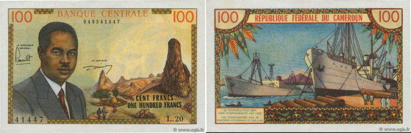 Country : CAMEROON 
Face Value : 100 Francs  
Date : (1962) 
Period/Province/Ban...