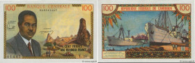 Country : CAMEROON 
Face Value : 100 Francs  
Date : (1962) 
Period/Province/Bank : B.C.E.A.E.C. 
Department : République Fédérale du Cameroun 
Catalo...