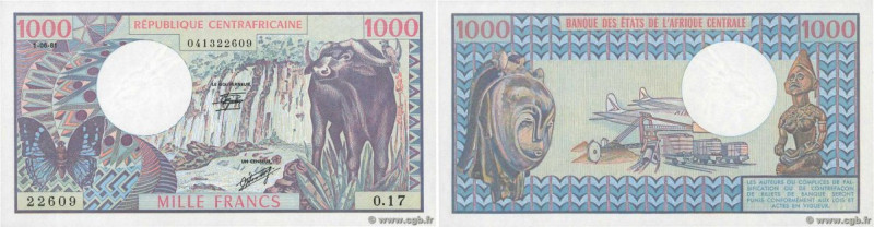 Country : CENTRAL AFRICAN REPUBLIC 
Face Value : 1000 Francs  
Date : 01 juin 19...
