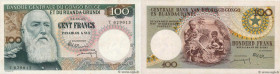 Country : BELGIAN CONGO 
Face Value : 100 Francs  
Date : 01 novembre 1956 
Period/Province/Bank : Banque Centrale du Congo Belge et du Ruanda-Urundi ...