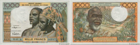 Country : WEST AFRICAN STATES 
Face Value : 1000 Francs  
Date : 20 mars 1961 
Period/Province/Bank : B.C.E.A.O. 
Department : Côte d'Ivoire 
Catalogu...