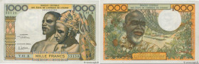 Country : WEST AFRICAN STATES 
Face Value : 1000 Francs  
Date : (1969-1970) 
Period/Province/Bank : B.C.E.A.O. 
Department : Côte d'Ivoire 
Catalogue...