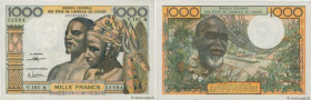 Country : WEST AFRICAN STATES 
Face Value : 1000 Francs  
Date : (1972-1973) 
Period/Province/Bank : B.C.E.A.O. 
Department : Côte d'Ivoire 
Catalogue...